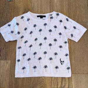 Skull Cashmere Palm Tree Tee - XS
